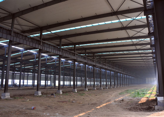 Prefab Steel H-Beam Warehouse Structure voor reksystemen