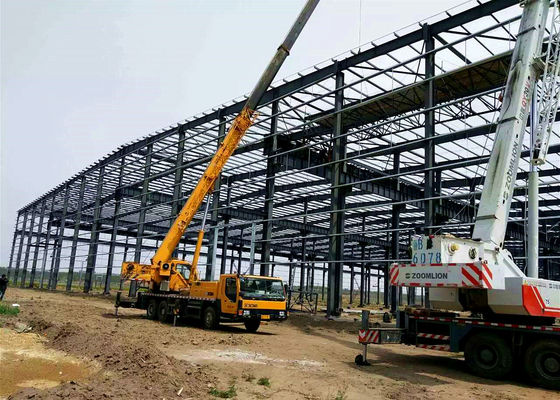 Prefab Steel H-Beam Warehouse Structure voor reksystemen