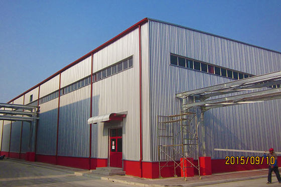 Portal Frame Staalbalk Kolom Staalstructuur Warehouse Hoge mate van aanpassing