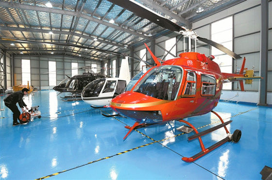 Staalstructuur Helikopterhanger met isolatie van glaswol