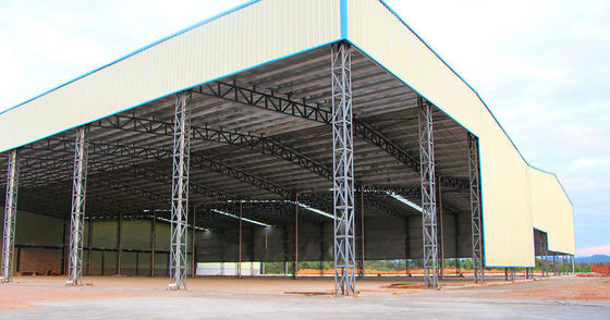 Prefab Light Span Steel Warehouse met truss dak