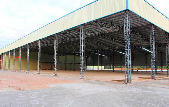 Prefab Light Span Steel Warehouse met truss dak