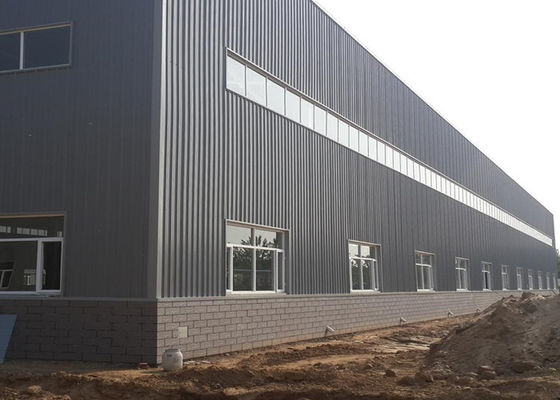 Duurzame industriële fabriek Staalconstructie Bouwbouw Gebouw Prefabricated Metal Workshop
