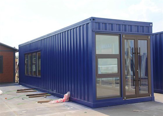 Gegalvaniseerd stalen prefab containerwoning met glaswolpanelen