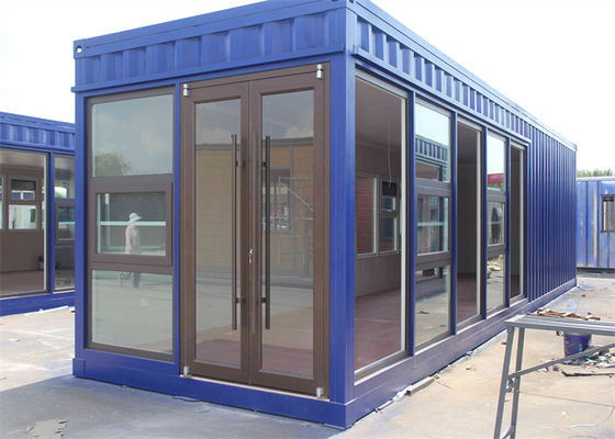 Gegalvaniseerd stalen prefab containerwoning met glaswolpanelen