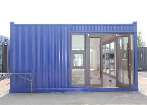 Gegalvaniseerd stalen prefab containerwoning met glaswolpanelen