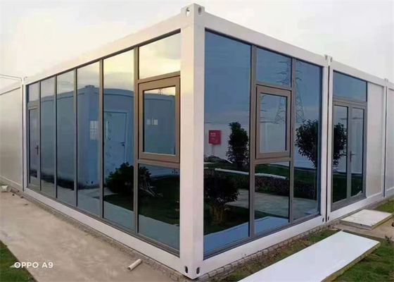 Gegalvaniseerde prefab containerhuis met glaswol panelen