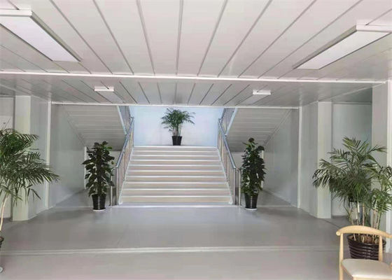 Prefab Containerwoning Gegalvaniseerde Structuur Glaswolpaneel