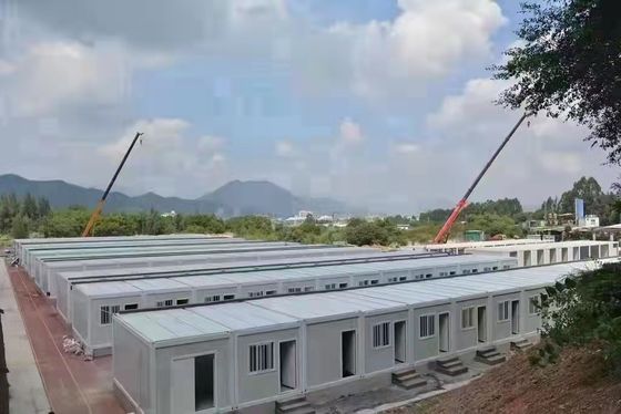 Gegalvaniseerd stalen prefab containerwoning met glaswolpanelen