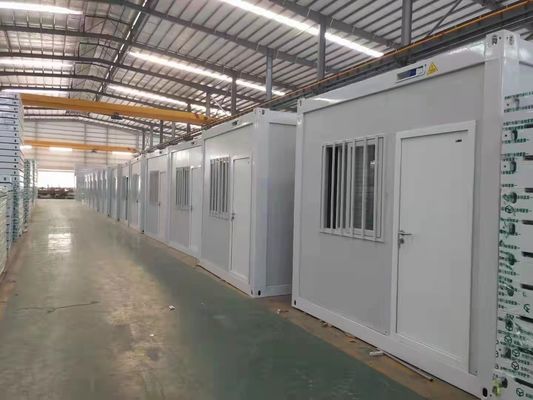 Gegalvaniseerde prefab containerhuis met glaswol panelen