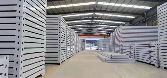 Gegalvaniseerde prefab containerhuis met glaswol panelen