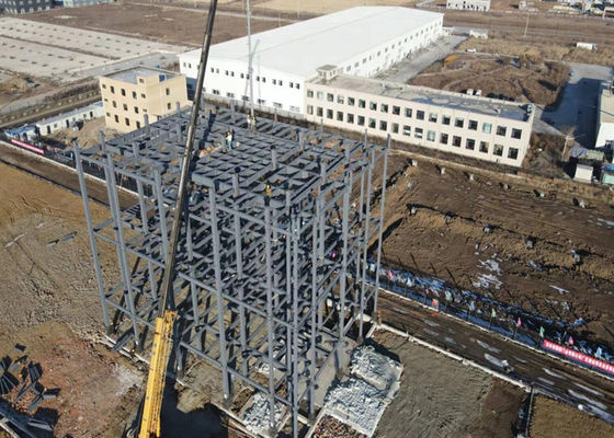 Prefab kantoorgebouw met meerlaagse staalconstructie